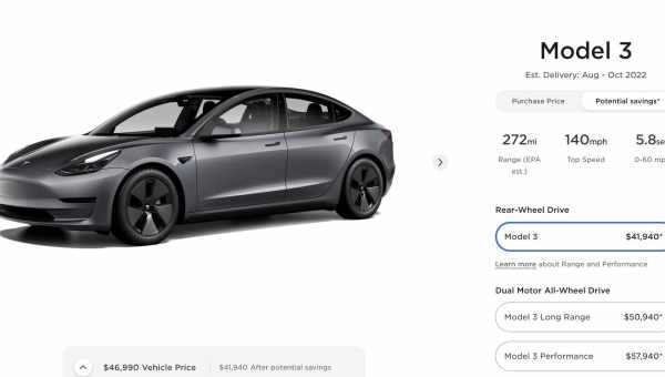 Компактная Tesla Model 3 официально выходит на рынок