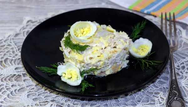 Салат "Мужской каприз" с говядиной