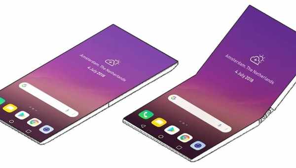LG запатентовала необычный складной смартфон
