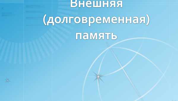 Долговременная память формируется одновременно с кратковременной